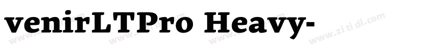 venirLTPro Heavy字体转换